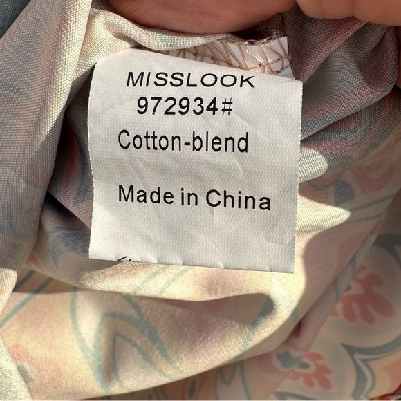 MISLOOK -  colorful boho style tunic top. Size S, retro looking - Picture 9 of 10